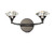 Luther Black Chrome Crystal Double Wall Light