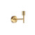Ideal-Lux Set Up MAP1 Brushed Brass Wall Light 