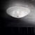 Ideal-Lux Shell PL4 4 Light Transparent Glass Diffuser Flush Ceiling Light 