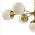 Bombazine 7 Light Natural Brass & White Opal Glass Pendant Light