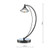 Luther 1 Light Black Chrome Crystal Table Lamp
