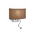 Ideal-Lux Sheraton AP2 2 Light Brown with Adjustable Reading Light LED Wall Light 