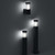 Ideal-Lux Tronco PT1 Anthracite with Glass Diffuser 60cm IP44 Bollard 