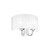 Ideal-Lux Swan AP2 2 Light Chrome with White Diffuser Wall Light 