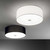 Ideal-Lux Woody PL4 4 Light Black Shaded Flush Ceiling Light 