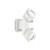 Ideal-Lux Xeno PL2 2 Light White with Adjustable Diffuser IP44 Wall or Ceiling Spotlight 
