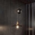 Ideal-Lux Up and Down SP1 Black with Antique Brass Adjustable Pendant Light 