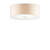 Ideal-Lux Woody PL5 5 Light Wooden Shaded Flush Ceiling Light 