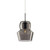 Ideal-Lux Zeno SP1 Smoke Grey with Clear Glass Diffuser Pendant Light 