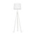 Ideal-Lux York PT1 White with Tripod Shaded Floor Lamp 