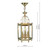 Moorgate Hexagonal Polished Brass Dual Mount Hall Lantern