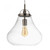 Oaks Lighting Turua Antique Chrome  with Clear Glass Pendant Light 