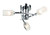 Morgan 3 Light Polished Chrome Semi Flush Ceiling Light