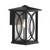 Oaks Lighting Orton Black IP44 15.5cm Wall Light 