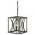 Oaks Lighting Rut Matt Silver with Glass Sphere Pendant Light 