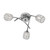 Oaks Lighting Naira 3 Light Chrome Semi Flush Ceiling Light 