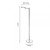 Oaks Lighting Armada Satin Chrome with Double Swing Arm Base Only Floor Lamp