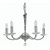 Oaks Lighting Bahia 5 Light Polished Chrome Chandelier Pendant Light 