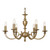 Oaks Lighting Carter 6 Light Antique Brass Pendant Light 