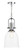 Nolan Polished Chrome Clear Bell Glass Pendant Light