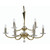 Oaks Lighting Bahia 9 Light Gold Chandelier Pendant Light 