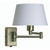 Oaks Lighting Armada Antique Brass with Double Swing Arm Bracket Only Wall Light