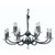 Oaks Lighting Bahia 12 Light Titanium Chandelier Pendant Light 