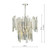 Odile 6 Light Champagne Crystal Polished Nickel Frame Pendant Light