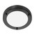 Oaks Lighting Rondo Mirror Black 18cm IP44 Bathroom Ceiling Light 