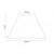 Oaks Lighting Cotton Coolie Cream 40cm Shade Only 