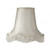Oaks Lighting Scallop Ivory with Fringe 40cm Shade Only 