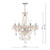 Raphael 5 Light Champagne Crystal Glass Chandelier