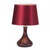 Oaks Lighting Zara Red with Shade Table Lamp 