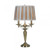 Oaks Lighting Wesh Gold with Shade Table Lamp 