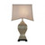 Oaks Lighting Rye Gold with Grey Shade Table Lamp 