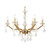 Oaks Lighting Isabella 6 Light Gold with Crystal Chandelier Pendant Light 