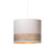 Oaks Lighting Torri White with Wood Effect Non Electric 25cm Easy Fit Pendant Light 