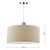 Ronda 40cm Ecru Easyfit Shade Only