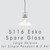 Oaks Lighting Escko Single Light Pendant Glass Only  