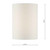 Tuscan Ivory Cotton Cylinder 13cm Shade Only