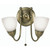 Oaks Lighting Altair 2 Light Antique Brass with Opal Glass Wall Light 