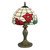 Oaks Lighting Flower Red Tiffany Table Lamp 