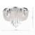 Saigon 5 Light Polished Chrome Clear Crystal Glass Flush Ceiling Light