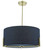 Santino Gold with Navy Cotton Shade Pendant Light