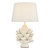 Dar Lighting Zala Cream Ceramic with White Shade Table Lamp 