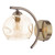 Dar Lighting Nakita Antique Brass with Champagne Glass wall Light 