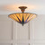 Interiors 1900 Dark Star 3 Light Dark Bronze Tiffany Semi Flush Ceiling Light 