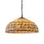 Interiors 1900 Ashtead 3 Light Dark Bronze Tiffany Pendant Light 