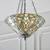 Interiors 1900 Dauphine 3 Light Dark Bronze Tiffany Pendant Light 