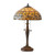 Interiors 1900 Ashtead 2 Light Dark Bronze Tiffany Table Lamp 